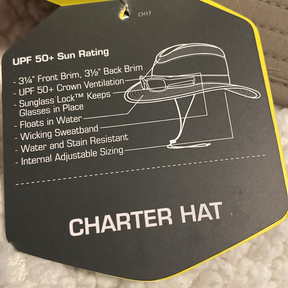 NWT SunDay UPF 50+ Charter Hat Unisex M - Picture 4 of 5